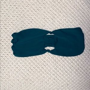 Mikoh Bandeau Knotted Bikini Top